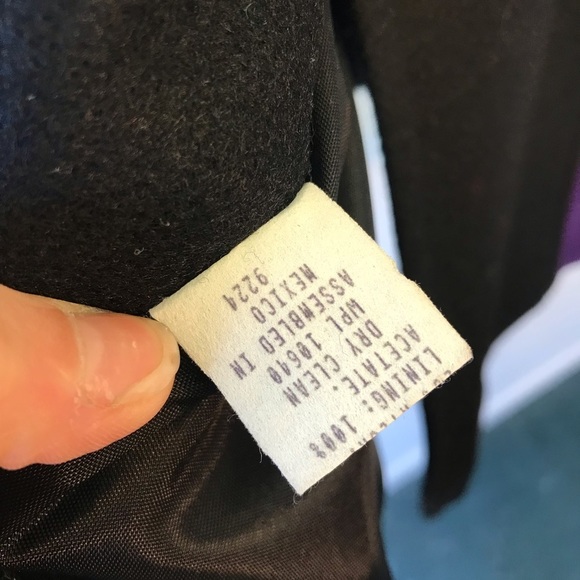 Vintage Wool Retro Color Block Peacoat - Picture 7 of 10